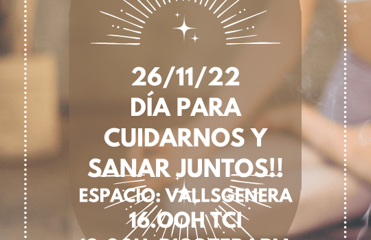 JORNADA PER CUIDAR-NOS I LA NOSTRA SANACIÓ 